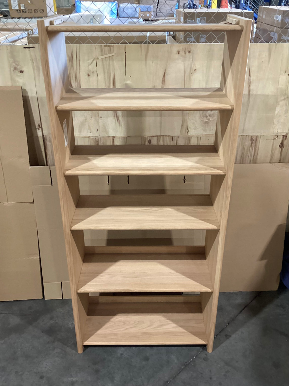 NSW CLN11920 Casier Bookcase 201.5x40cm Oak