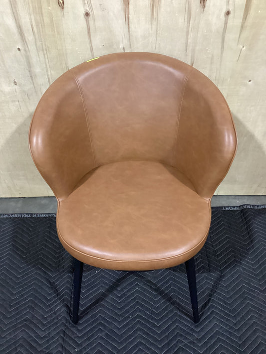NSW CLN11966 Selena Carver Chair Vegan Leather Tan