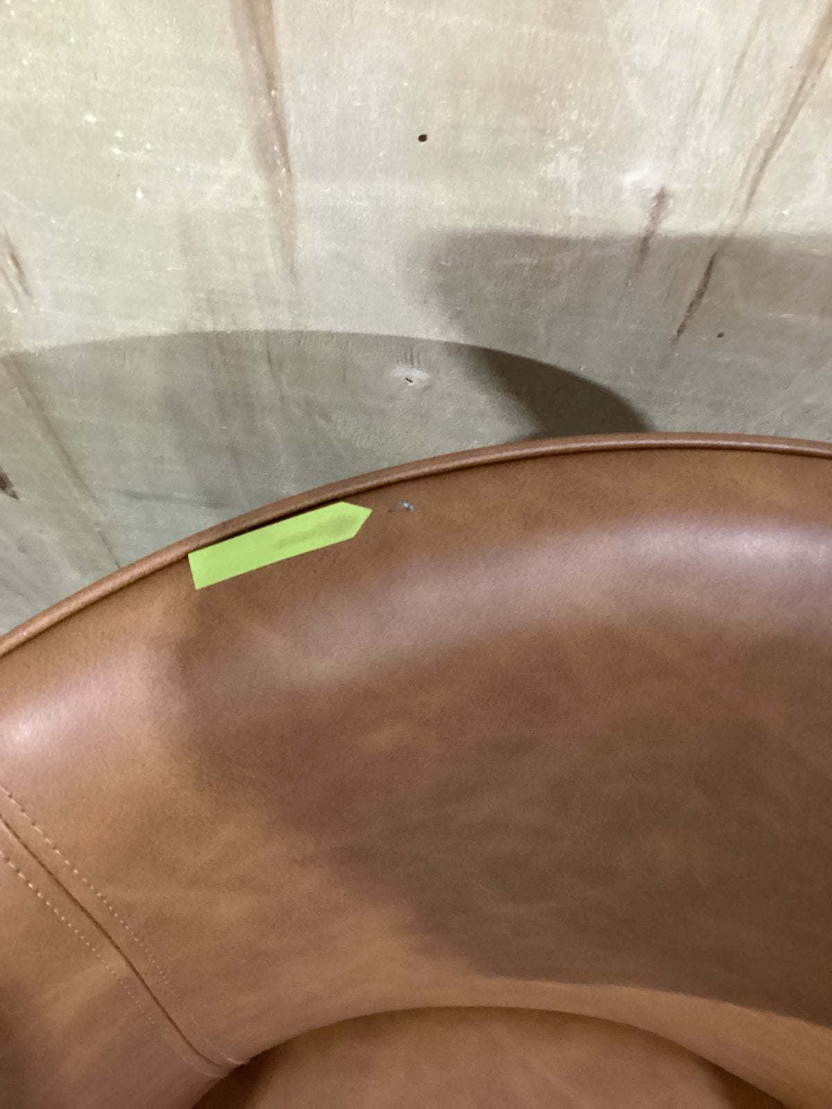 NSW CLN11966 Selena Carver Chair Vegan Leather Tan