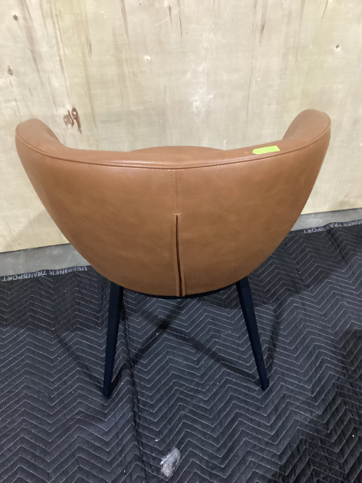 NSW CLN11966 Selena Carver Chair Vegan Leather Tan