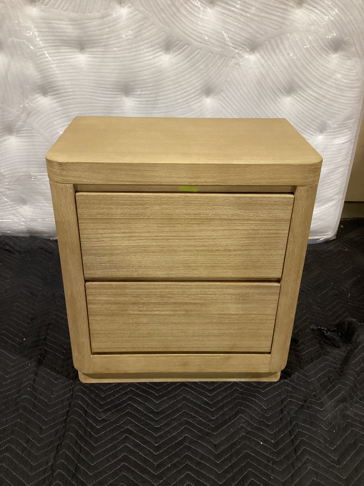 NSW CLN11978 Arlington Bedside Table 2 Drawer Blonde