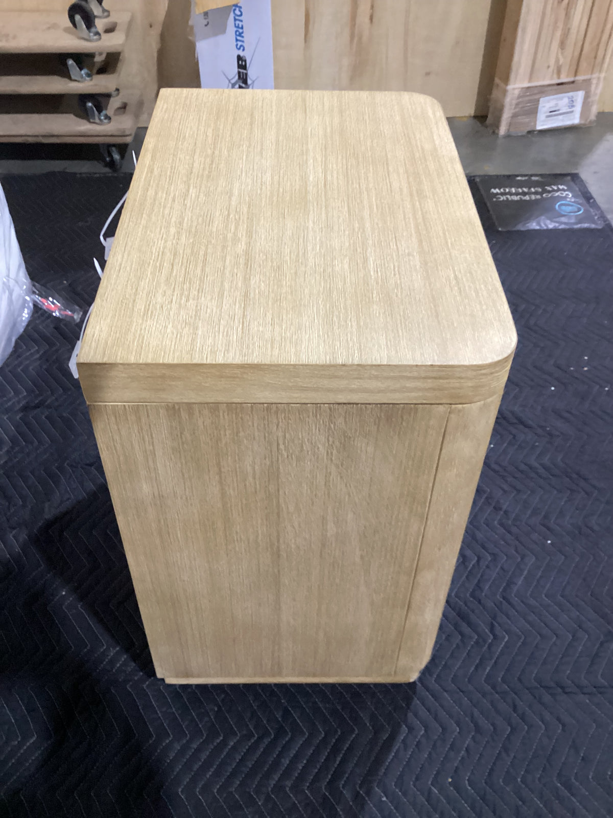 NSW CLN11978 Arlington Bedside Table 2 Drawer Blonde