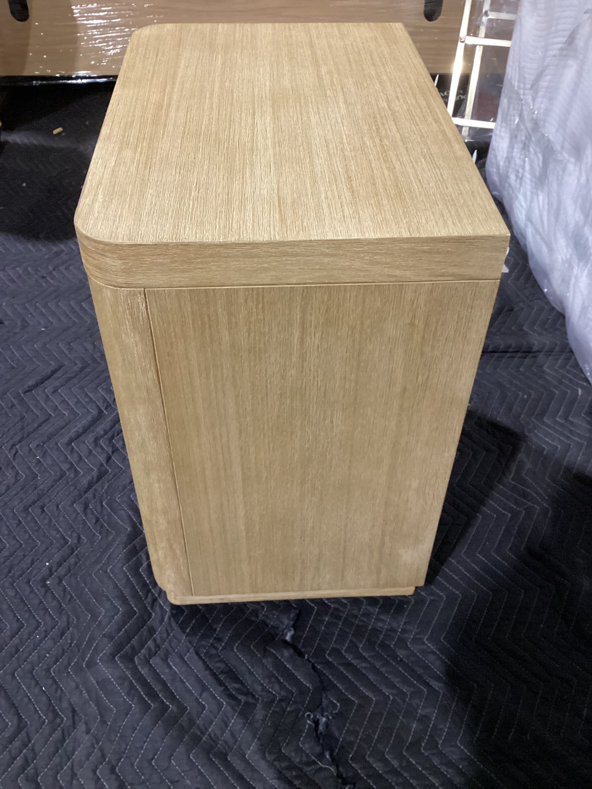 NSW CLN11978 Arlington Bedside Table 2 Drawer Blonde