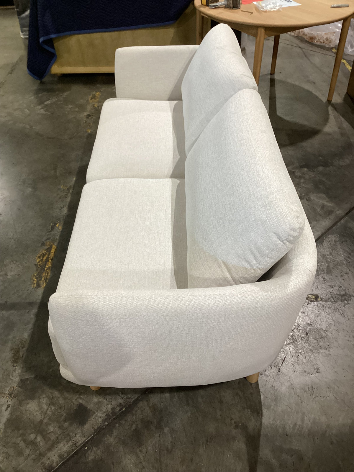 NSW CLN11987 Cleo Sofa 3S Natural Leg Hervey Natural