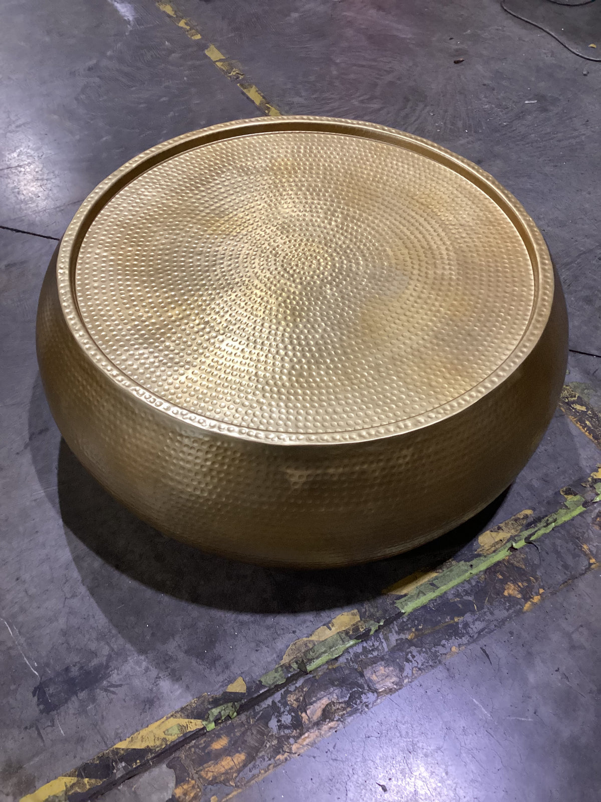 NSW CLN11998 Beaten Drum Coffee Table Gold