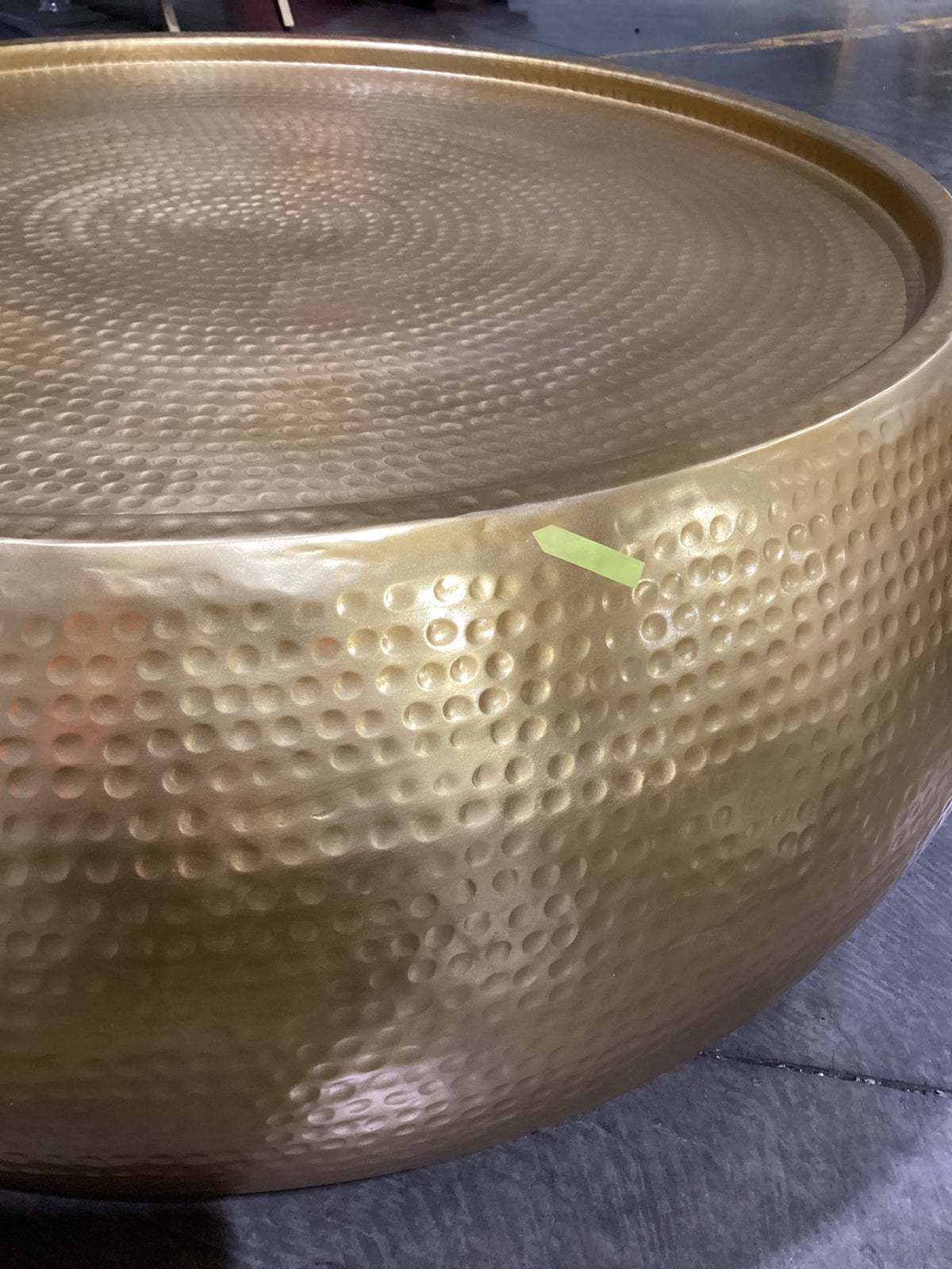 NSW CLN11998 Beaten Drum Coffee Table Gold