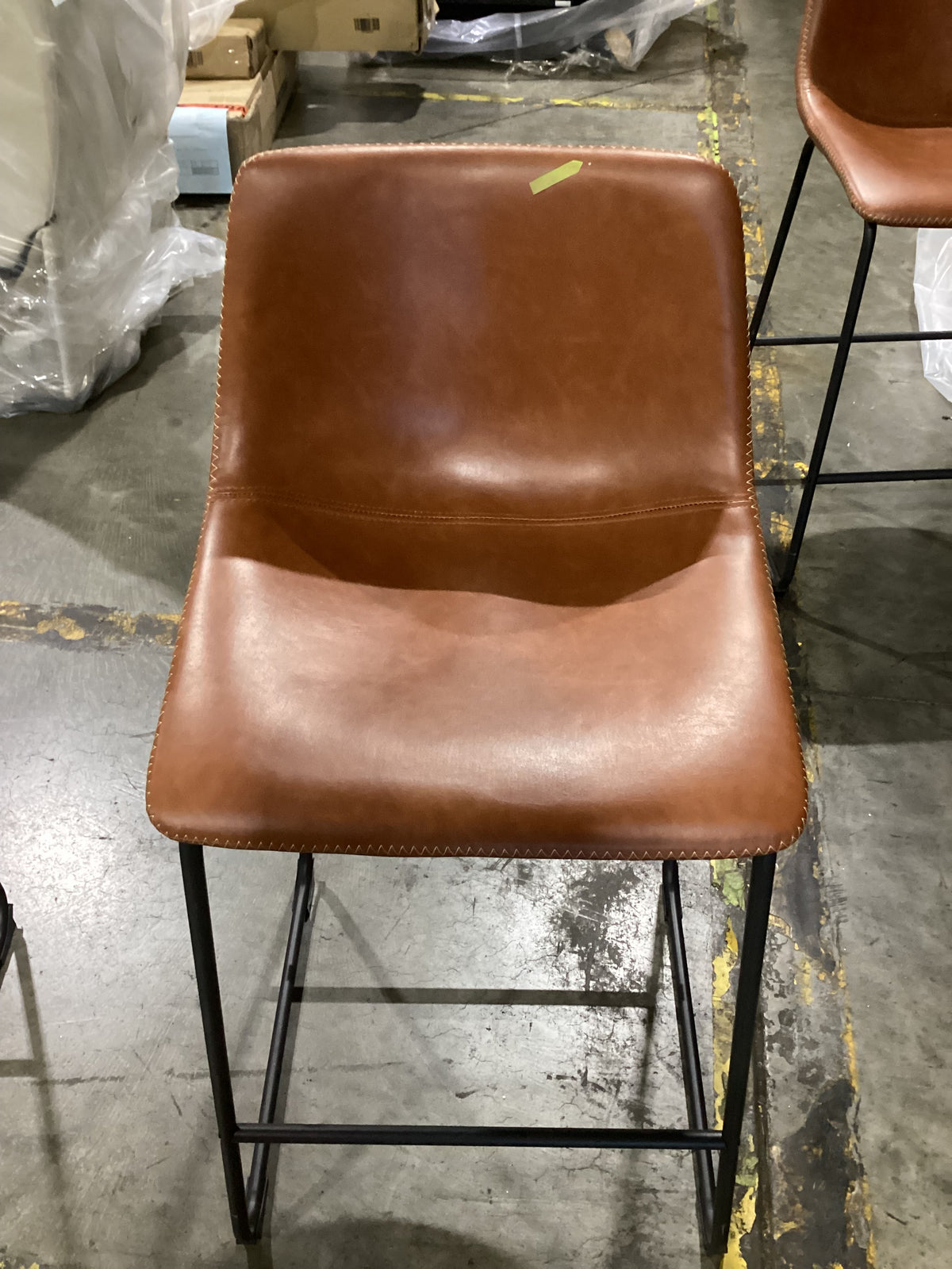 NSW CLN21014 Saddle Counter Stool 63cm Tawny Tan