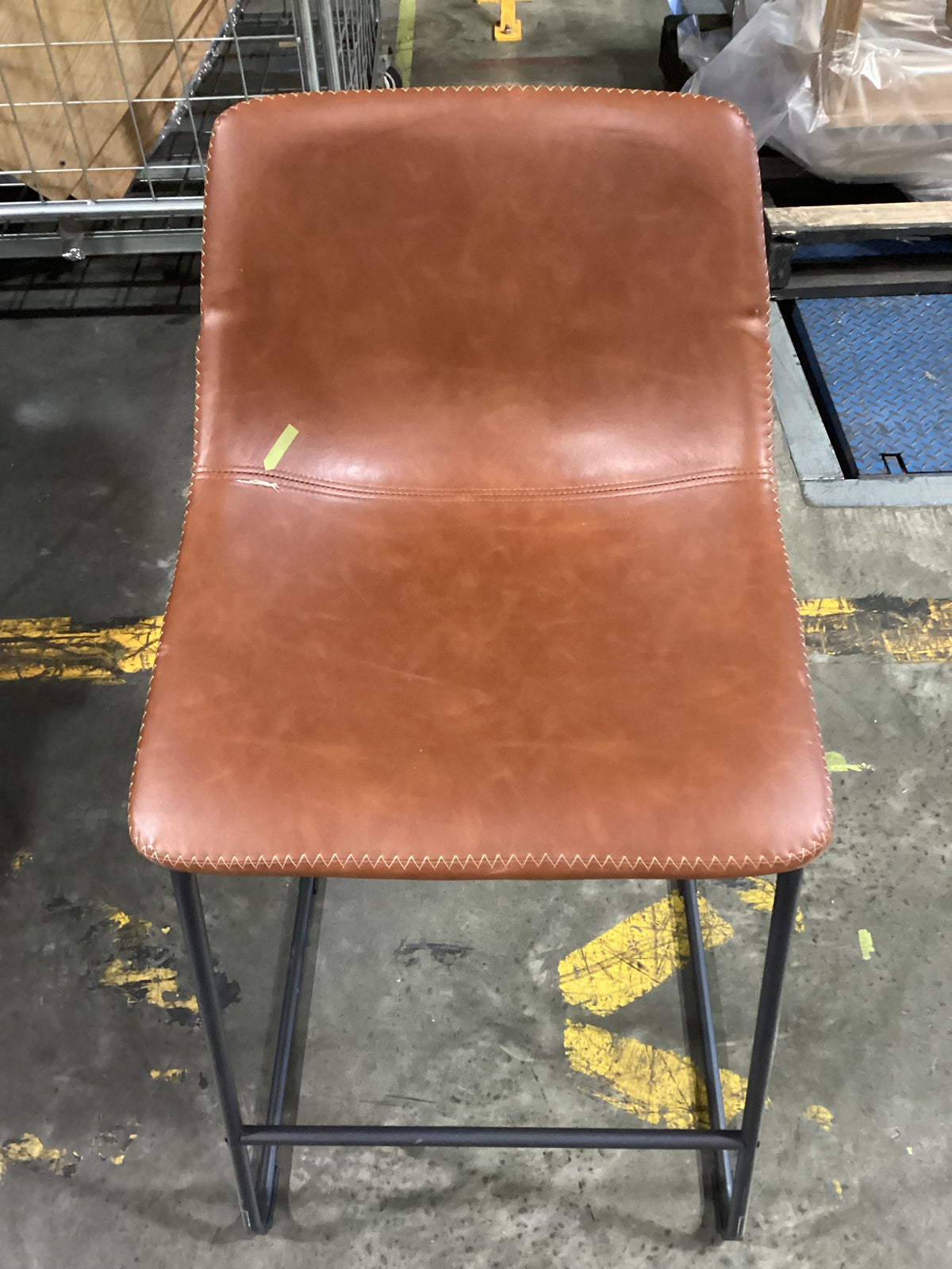 NSW CLN21015 Saddle Counter Stool 63cm Tawny Tan