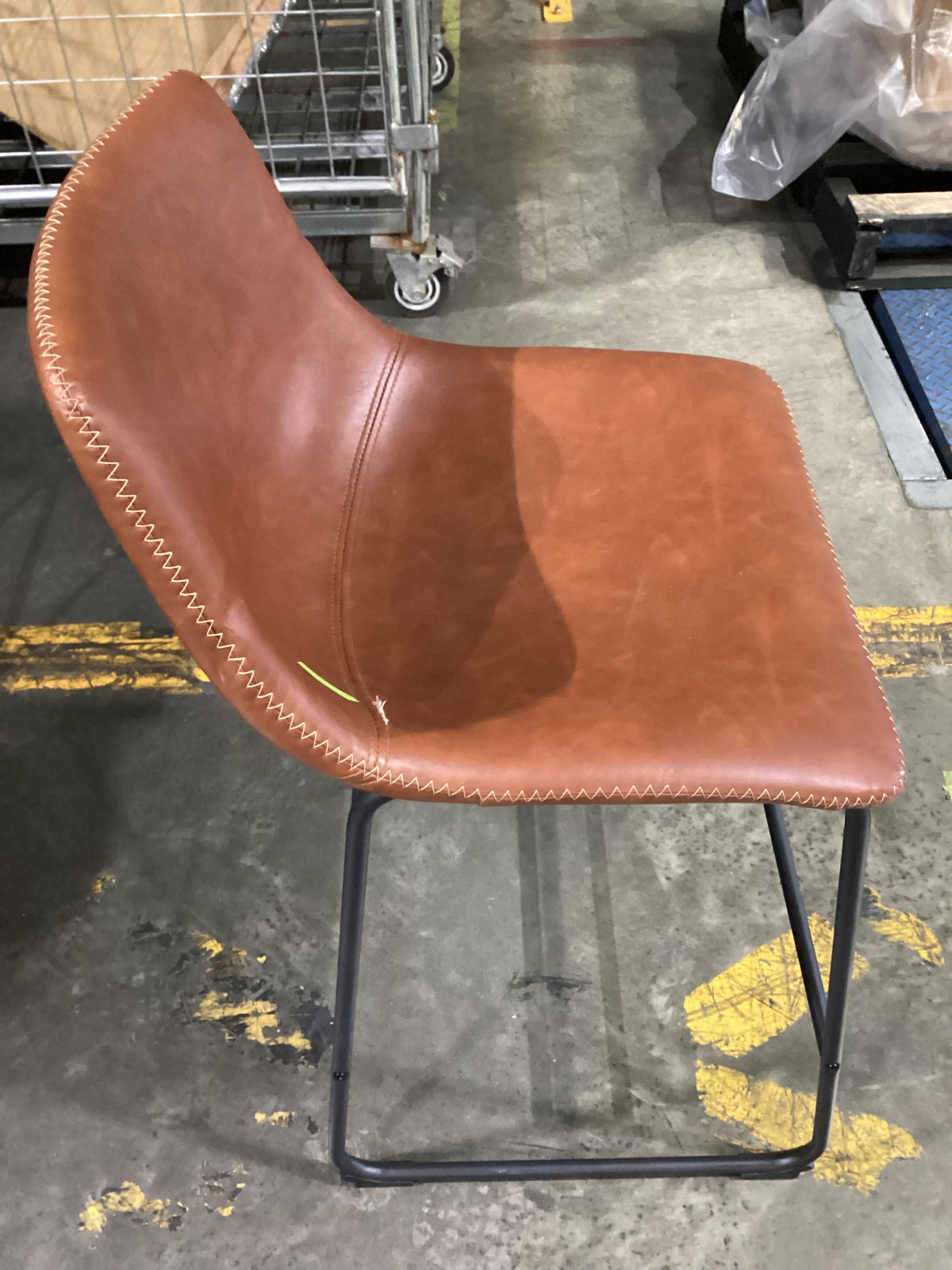 NSW CLN21015 Saddle Counter Stool 63cm Tawny Tan