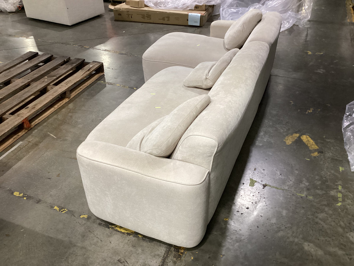 NSW MT24728 Apartment Modular  2.5s RAF+LAChaise Glamour Natural