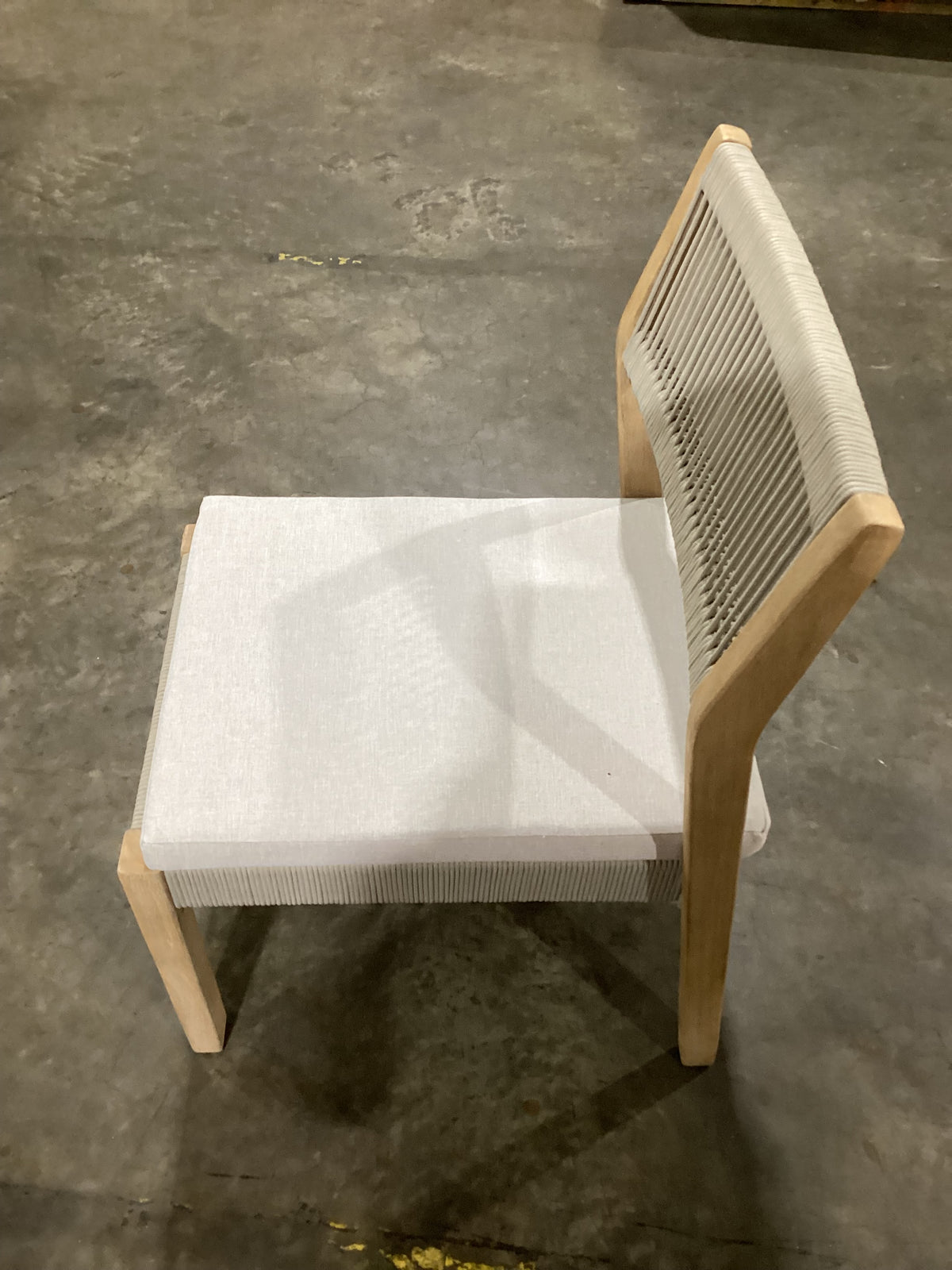 NSW CLN21035 Le Vent Outdoor Dining Chair Armless Acacia Natural
