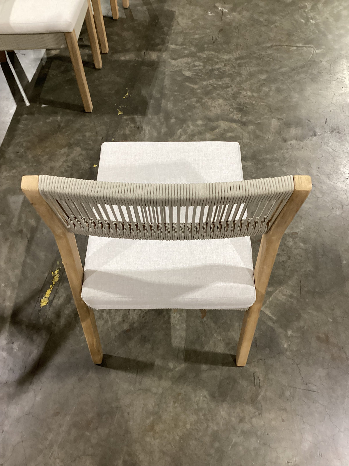 NSW CLN21035 Le Vent Outdoor Dining Chair Armless Acacia Natural