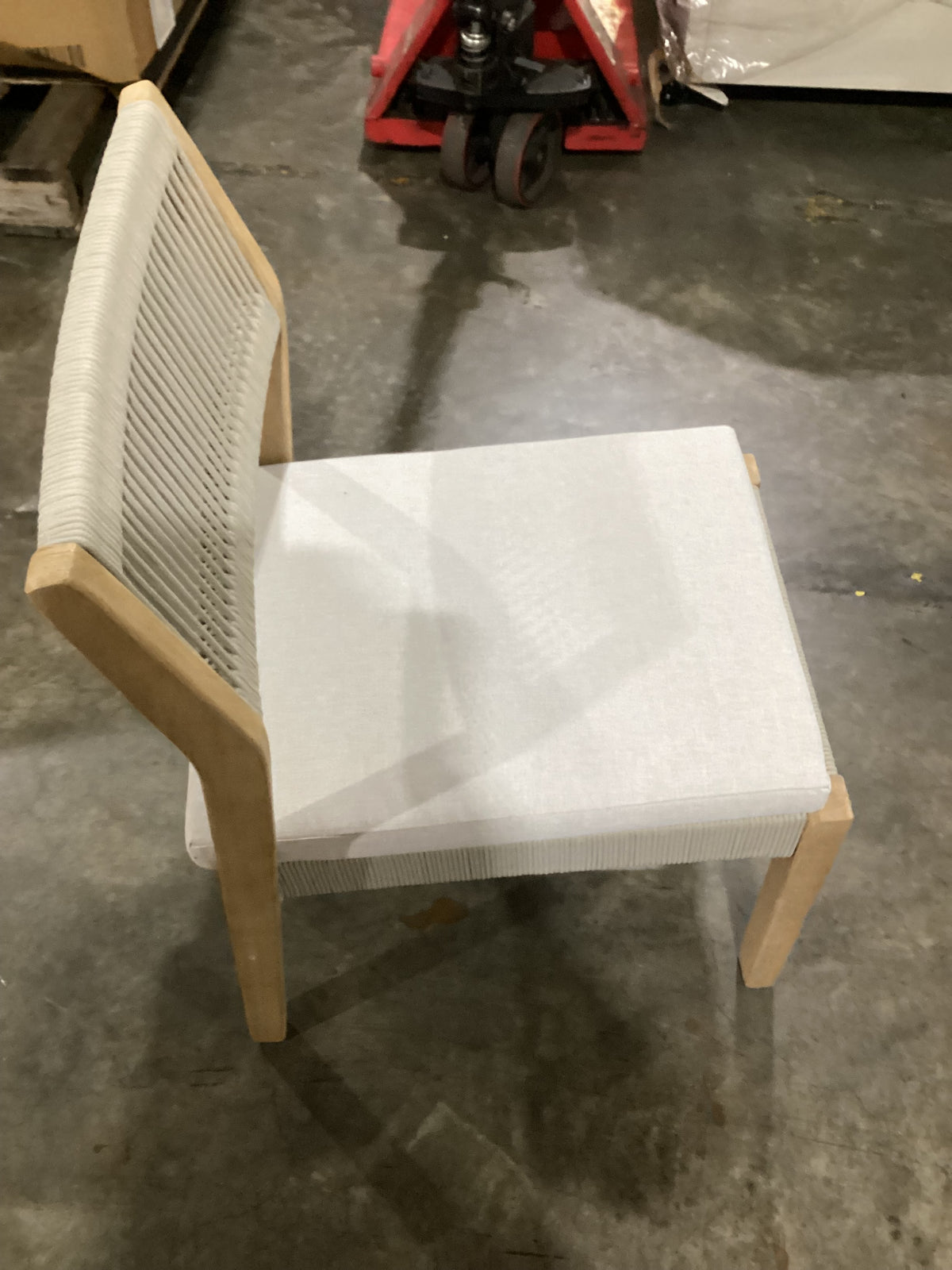 NSW CLN21035 Le Vent Outdoor Dining Chair Armless Acacia Natural