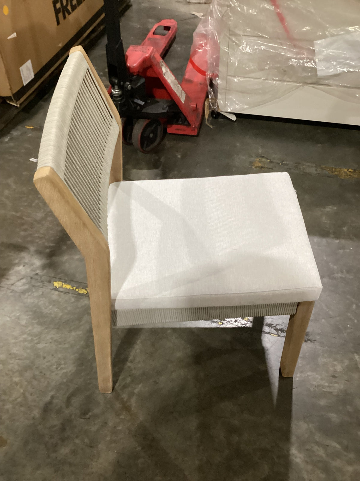 NSW CLN21037 Le Vent Outdoor Dining Chair Armless Acacia Natural