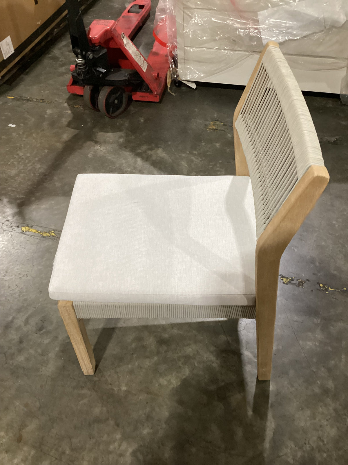 NSW CLN21037 Le Vent Outdoor Dining Chair Armless Acacia Natural