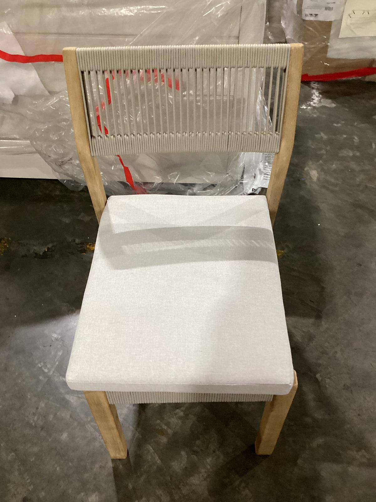 NSW CLN21036 Le Vent Outdoor Dining Chair Armless Acacia Natural