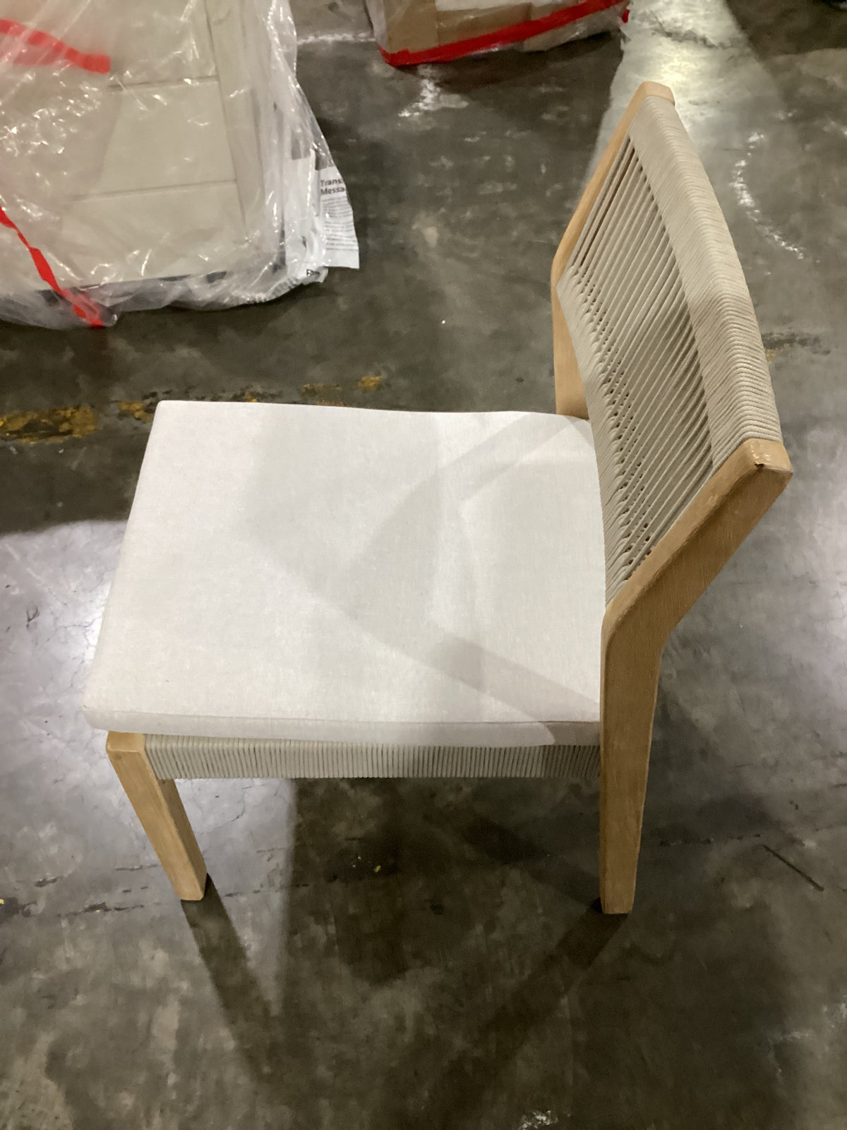 NSW CLN21036 Le Vent Outdoor Dining Chair Armless Acacia Natural