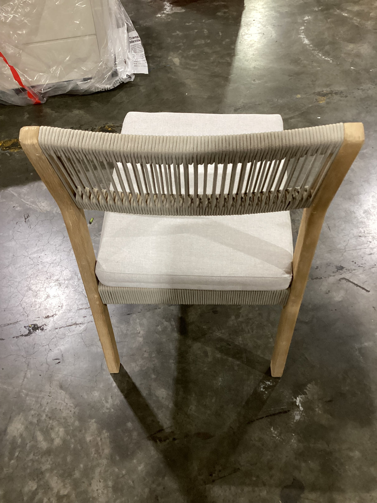 NSW CLN21036 Le Vent Outdoor Dining Chair Armless Acacia Natural
