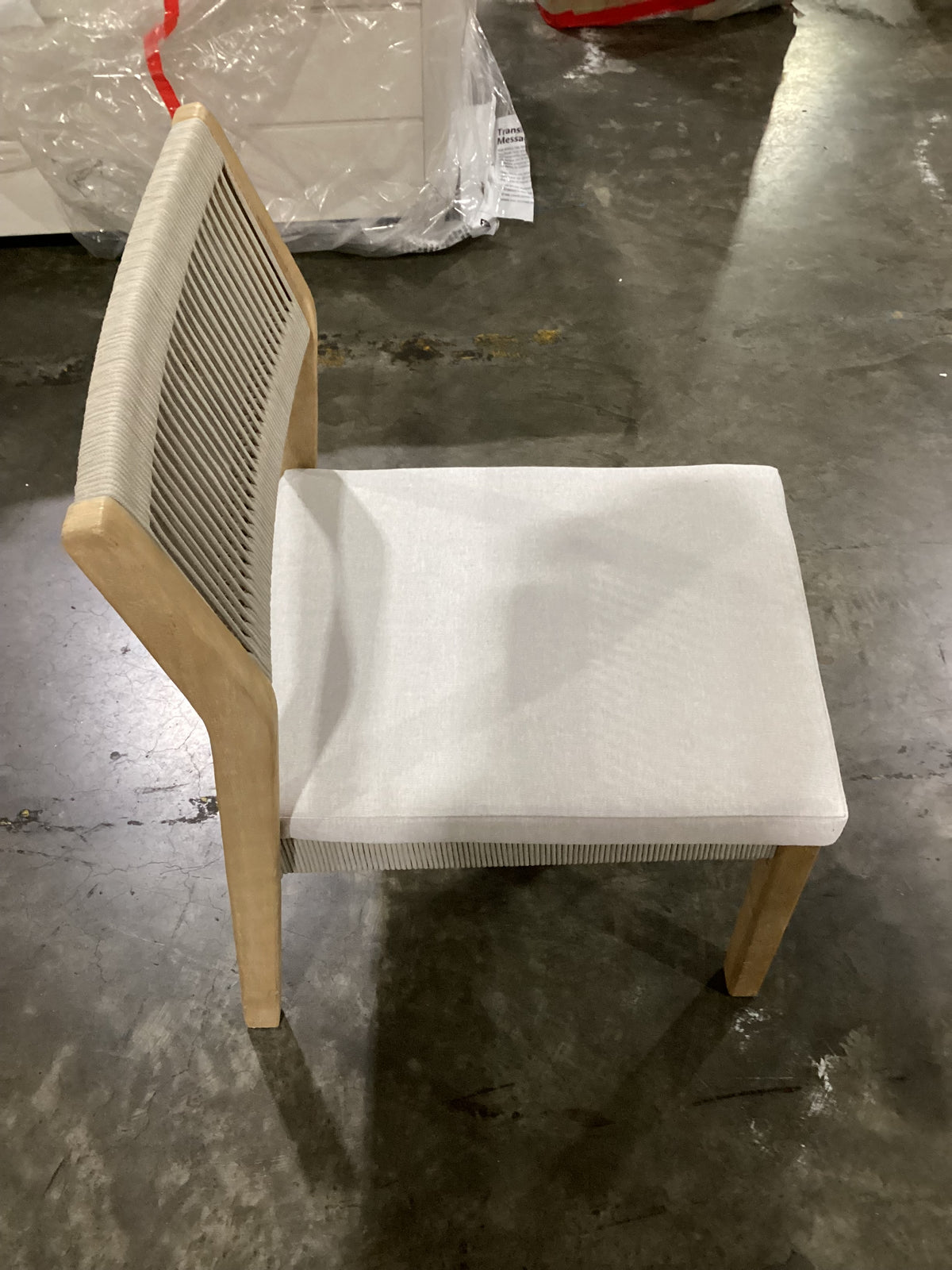 NSW CLN21036 Le Vent Outdoor Dining Chair Armless Acacia Natural