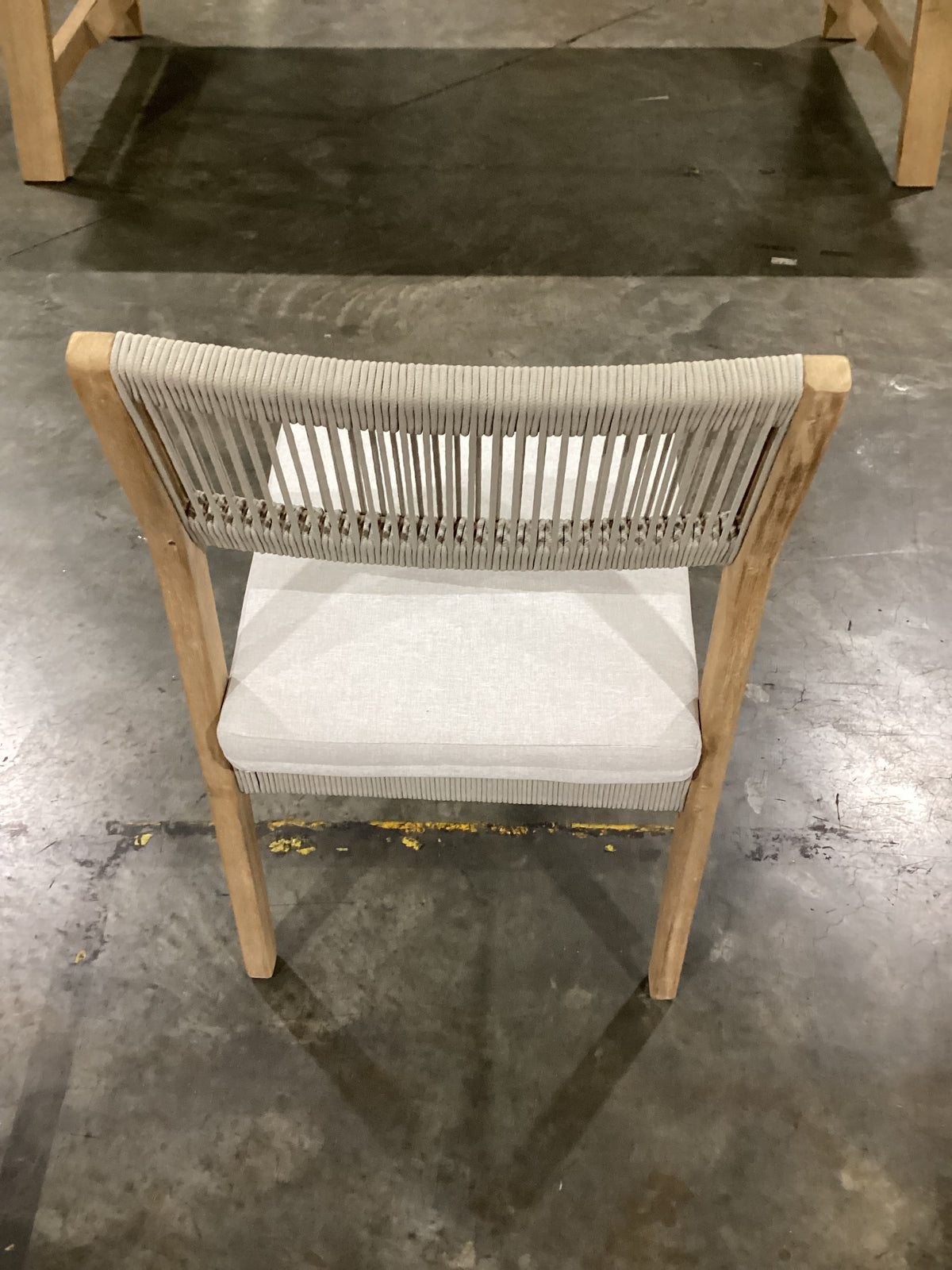 NSW CLN21034 Le Vent Outdoor Dining Chair Armless Acacia Natural