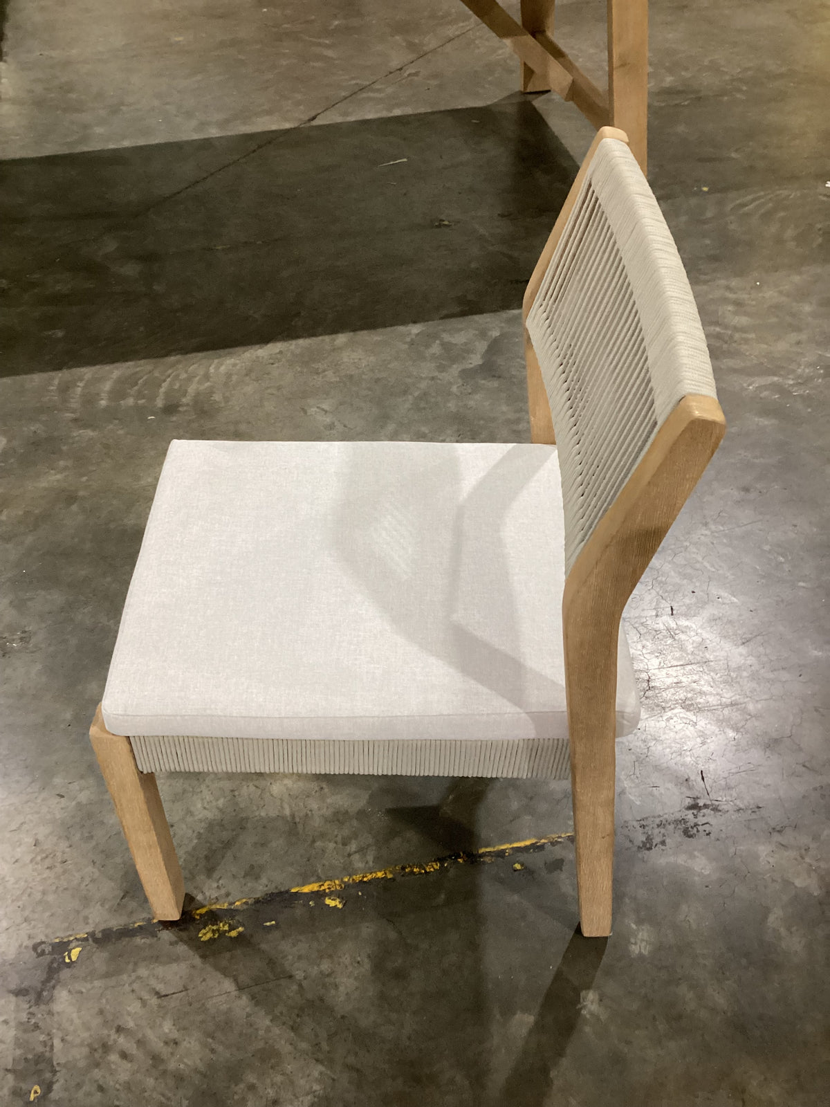 NSW CLN21034 Le Vent Outdoor Dining Chair Armless Acacia Natural