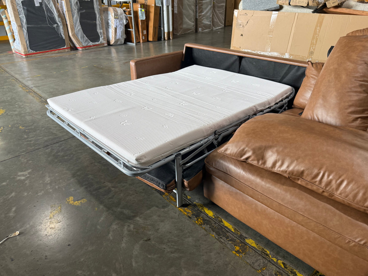 NSW MT24662 Sorrento Modular Sofa 3S LAF + Chaise RAF Bendigo Tan