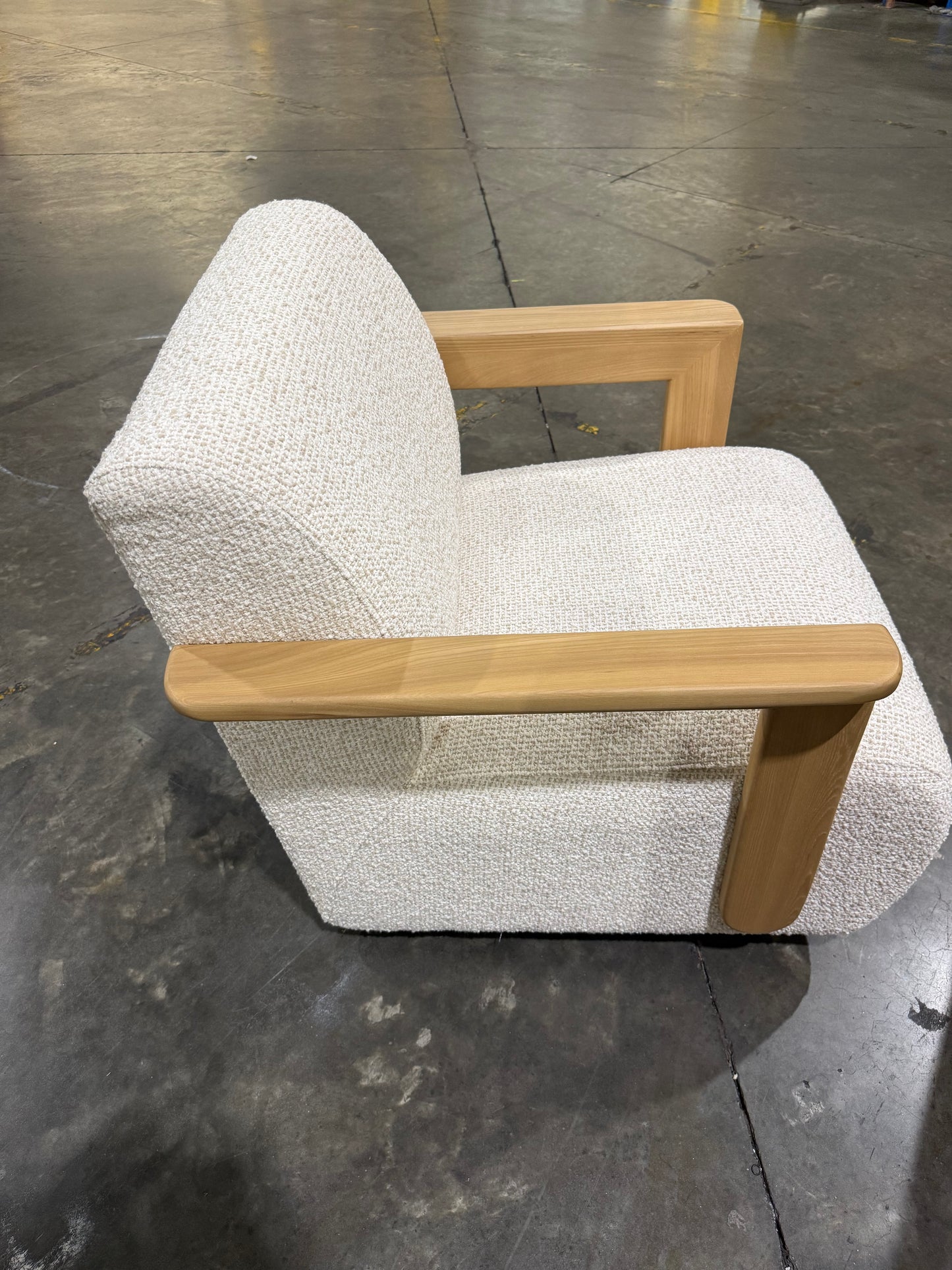 NSW PRN20472 Corsica Occasional Swivel Armchair Zephyr Angora