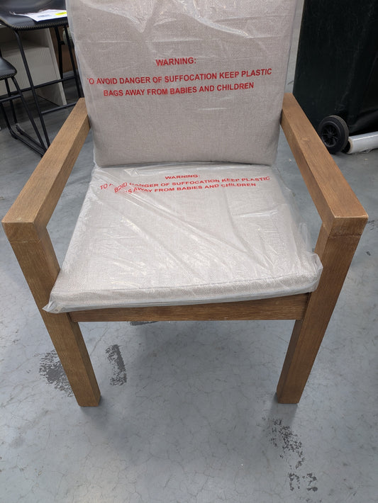 VICDC CLV20178 Cannes Outdoor Dining Chair Acacia Natural MKII