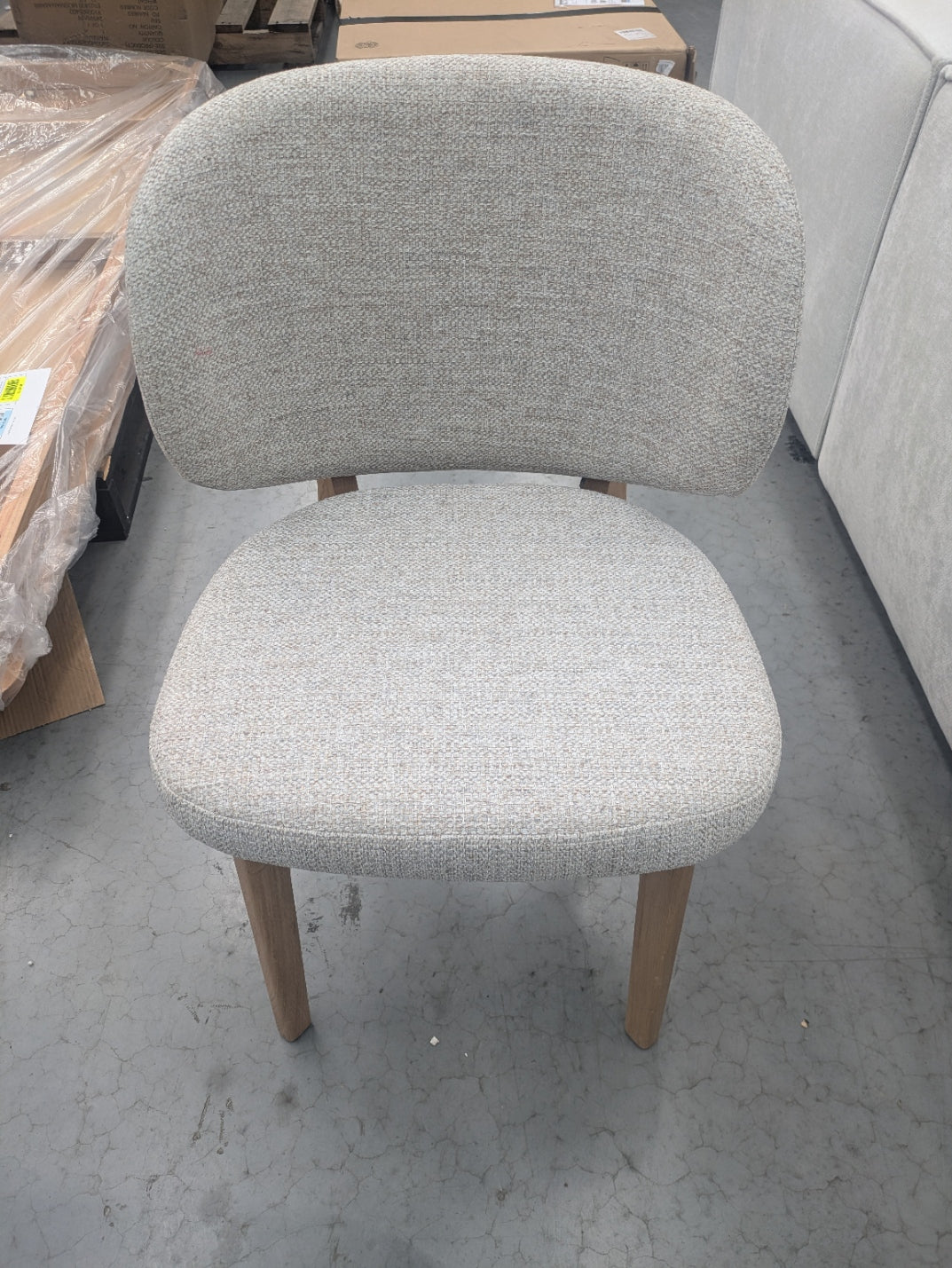 VICDC CLV20201 Gomez Dining Chair - Oak Frame Oat