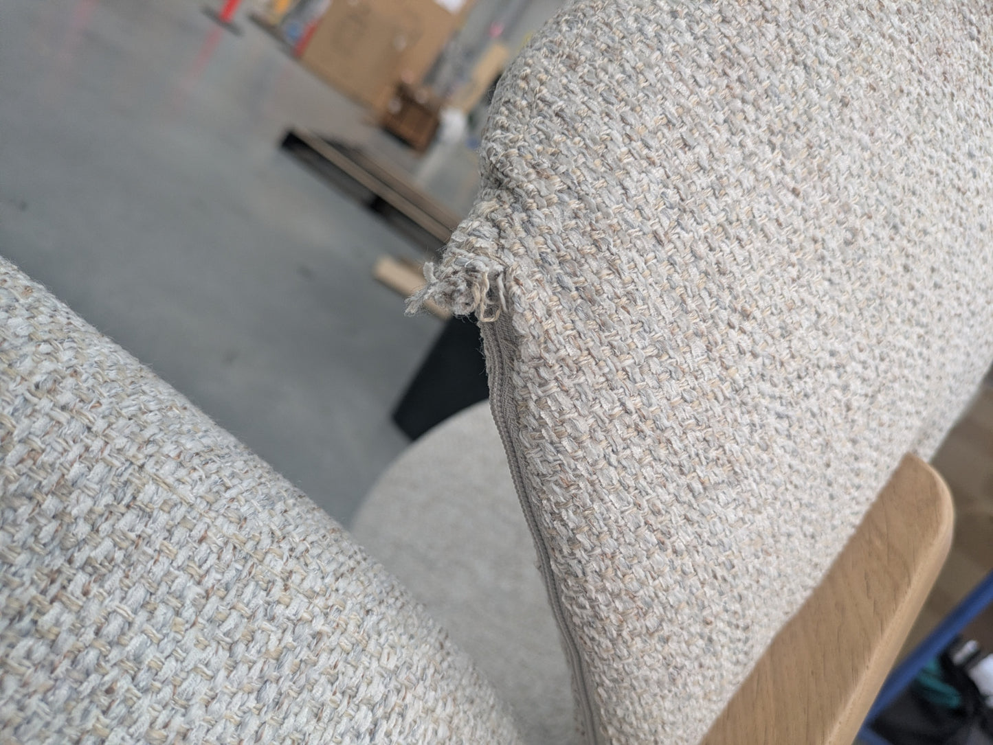 VICDC CLV20206 Gomez Dining Chair - Oak Frame Oat
