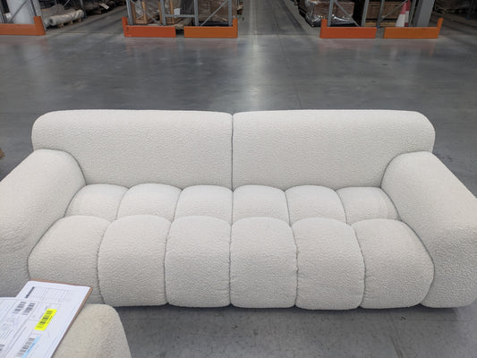 VICDC CLV20209 Aero Sofa 3S Jacquard Boucle Cream