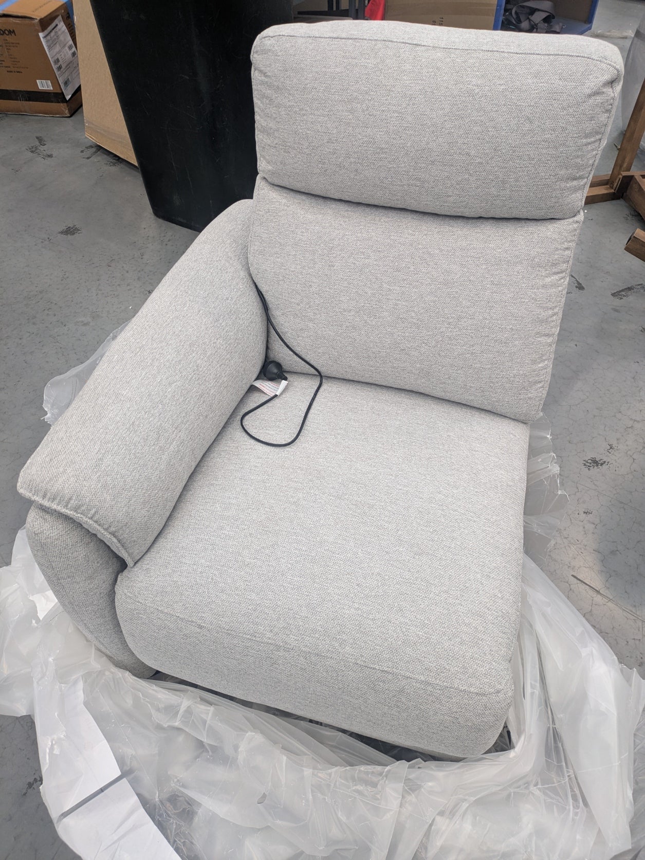 VICDC CLV20207 Dexter Electric Recliner Modular 1S LAF Friday Frost