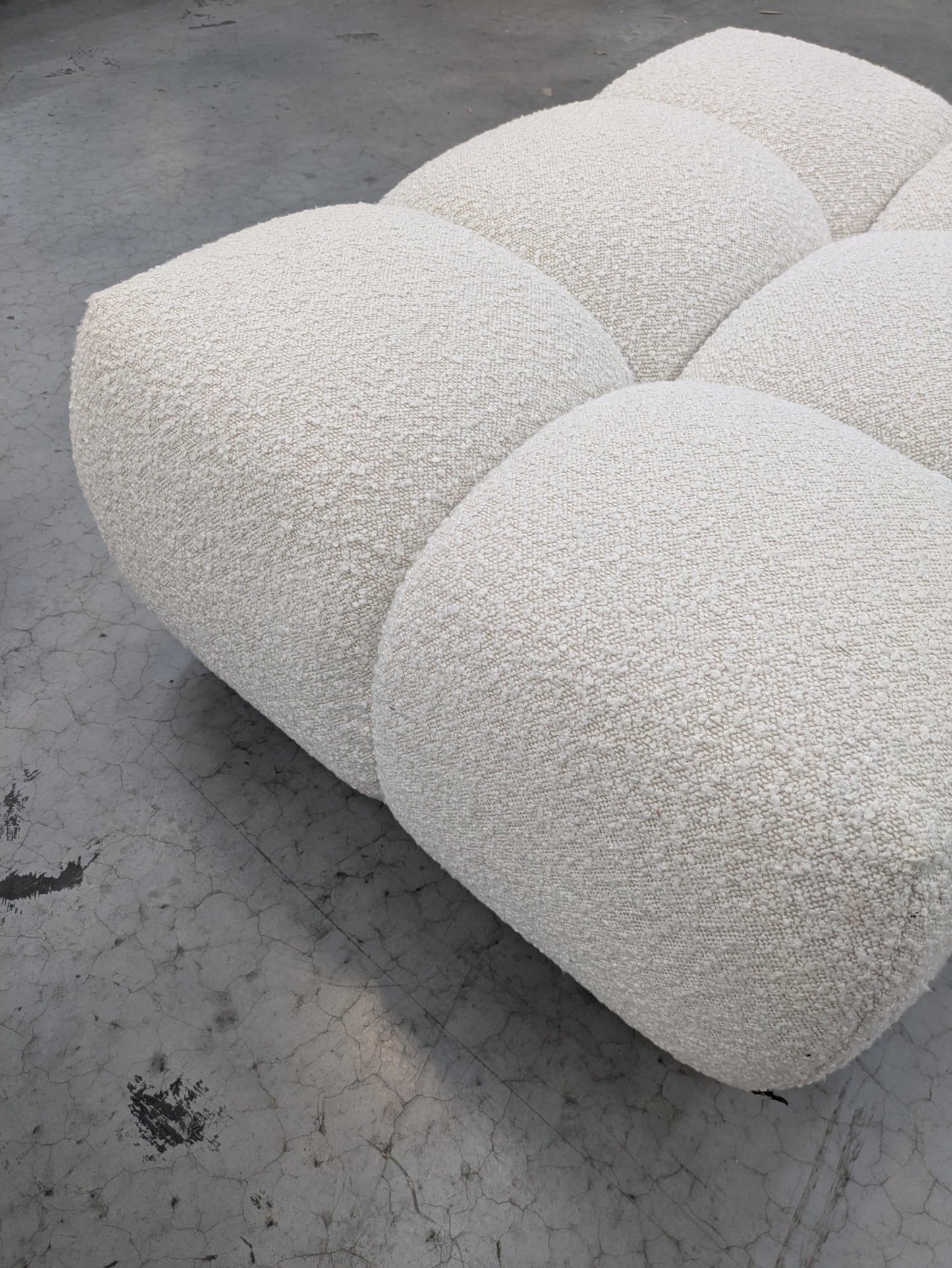 VICDC CLV20217 Aero Ottoman Jacquard Boucle Cream