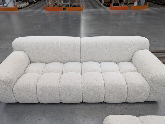 VICDC CLV20216 Aero Sofa 3S Jacquard Boucle Cream