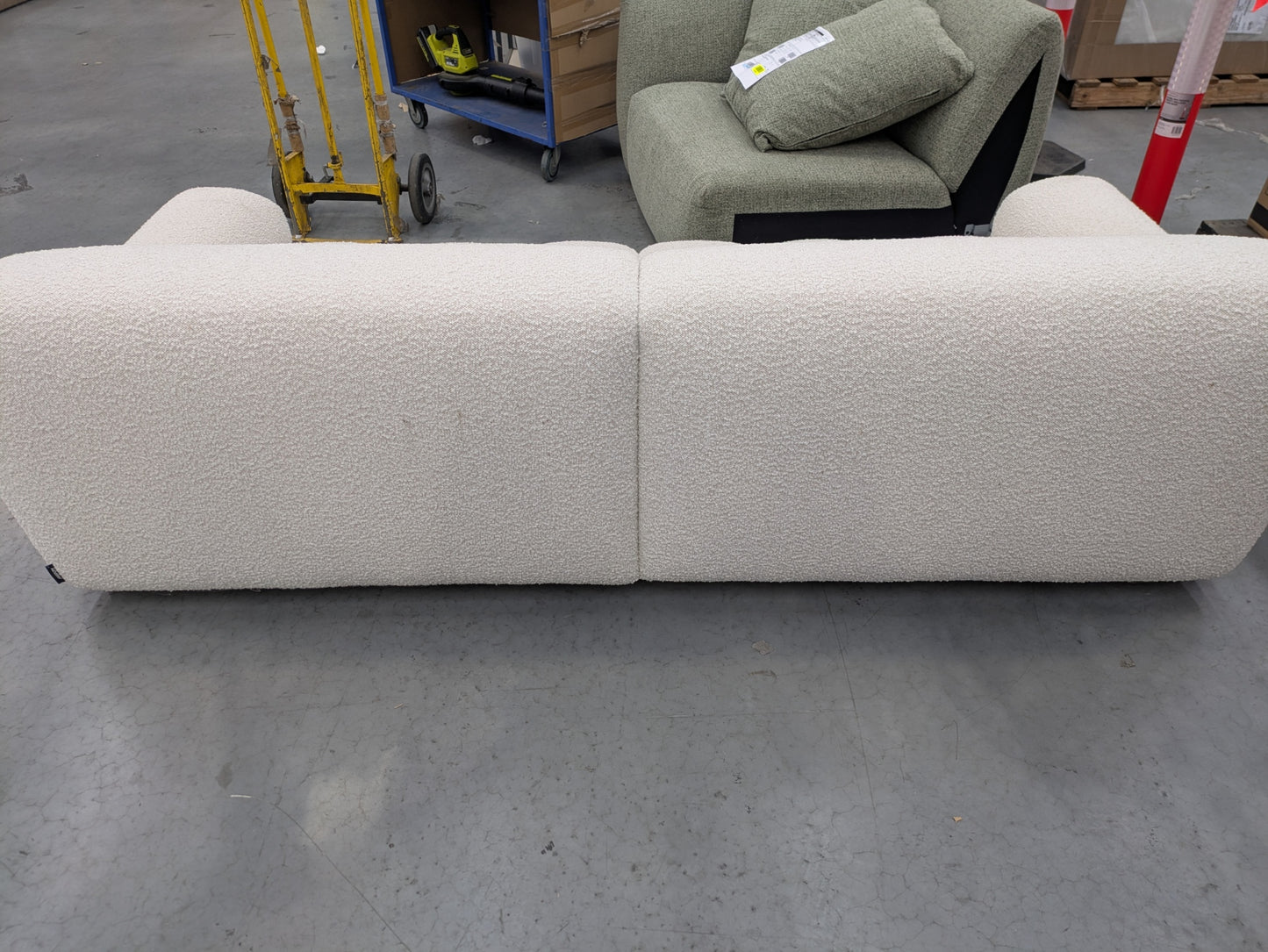 VICDC CLV20218 Aero Sofa 3S Jacquard Boucle Cream