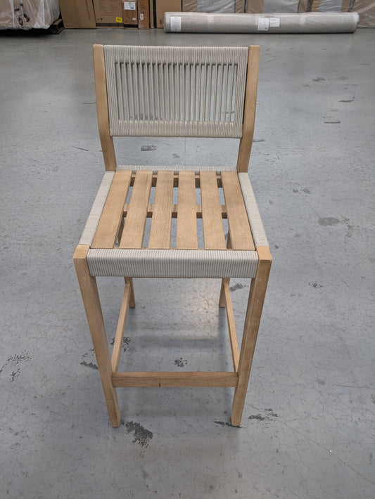 VICDC CLV20229 Le Vent Outdoor Bar Stool - Armless Acacia Natural