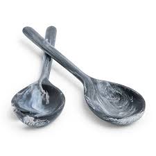 NSW Pesce Salad Server  Resin Black (Set of HW26