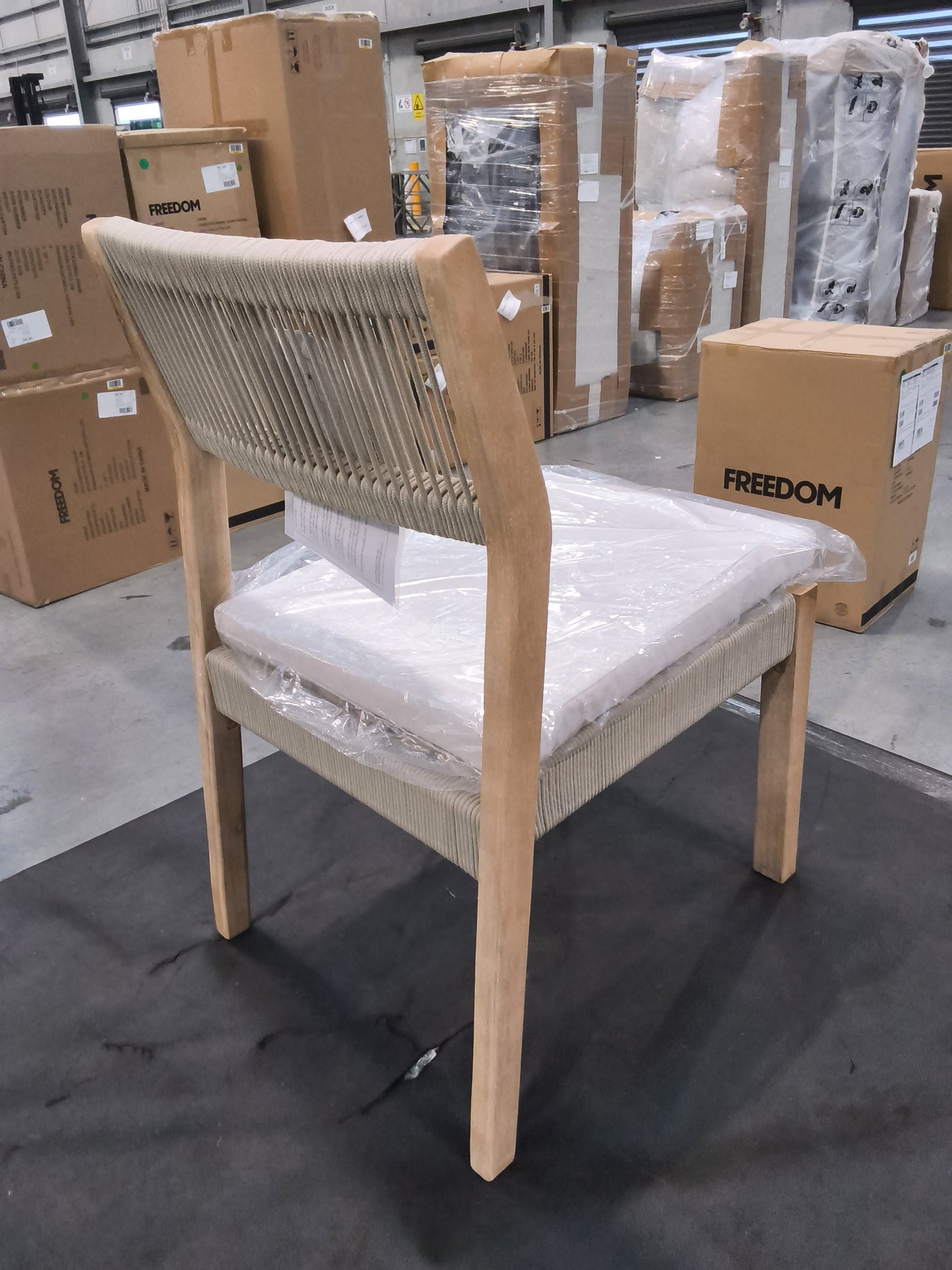 VICDC CLV20294 Le Vent Outdoor Dining Chair - Armless Acacia Natural