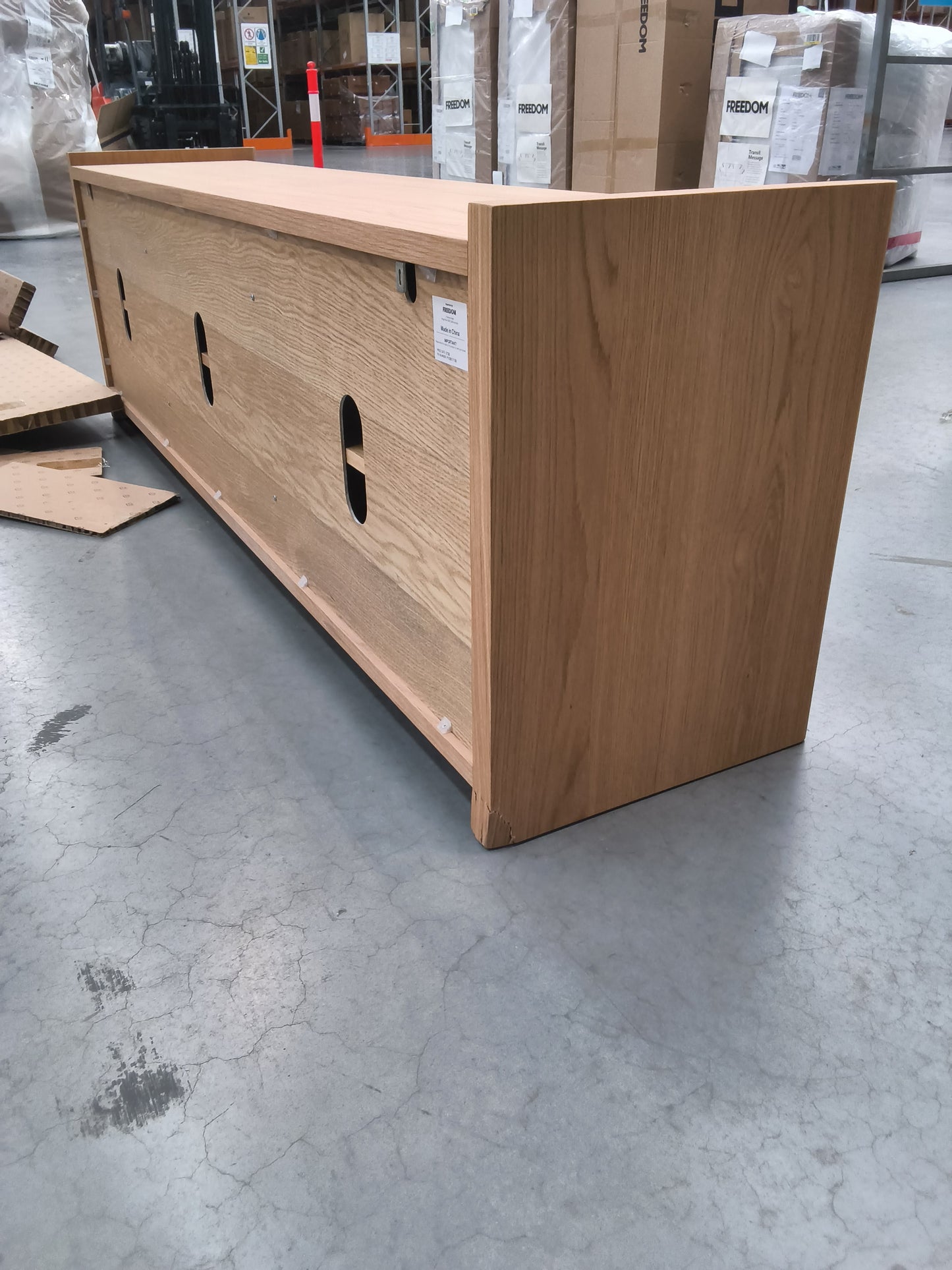 VICDC CLV20280 Casier Entertainment Unit 180x40cm Oak