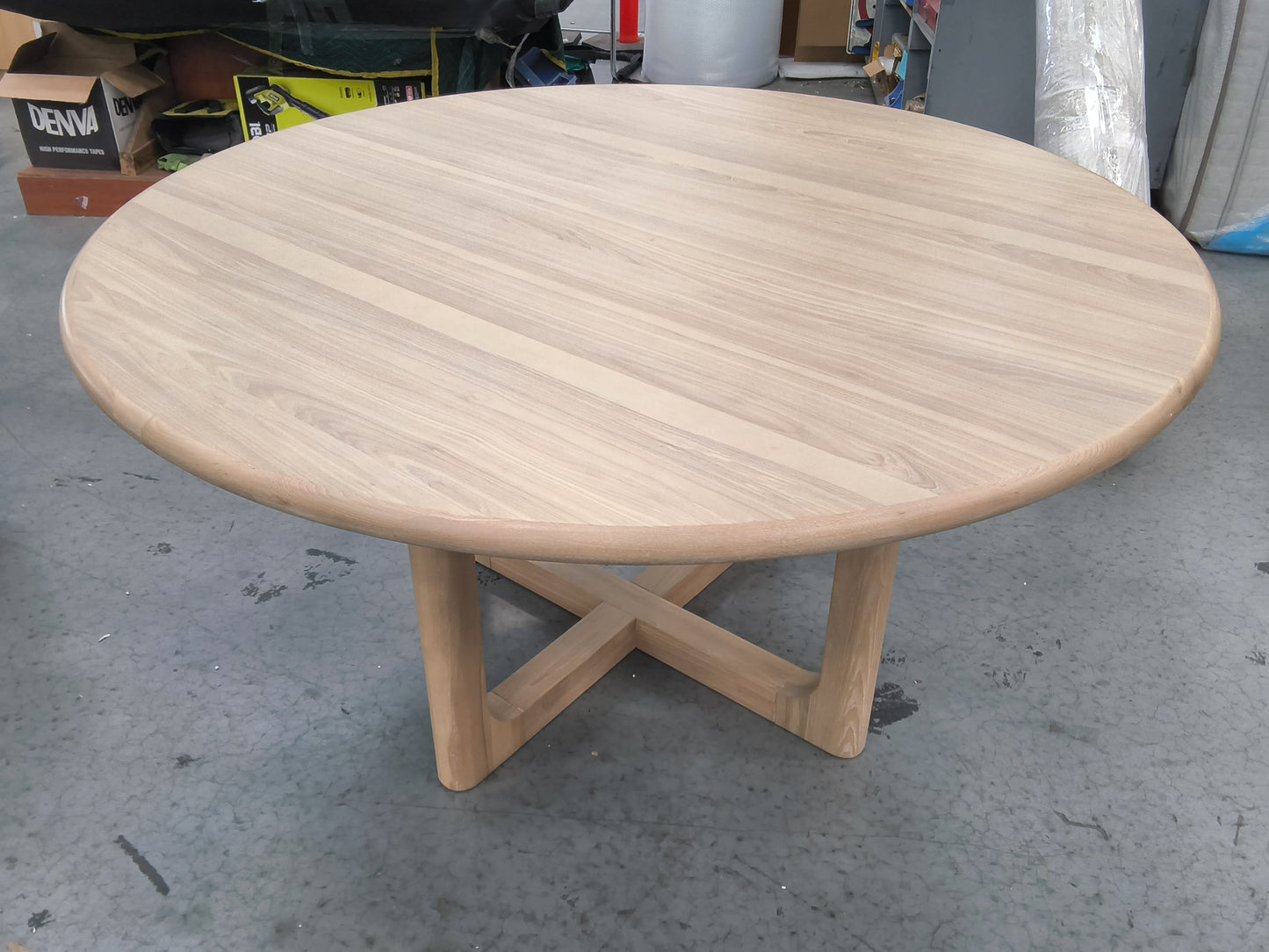 VICDC CLV20303 Hudson Dining Table - Round 150cm Natural