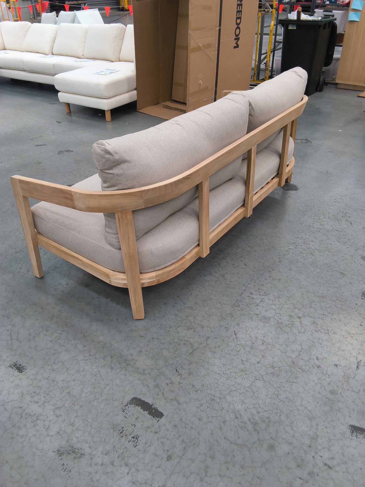 VICDC CLV20249 Boree Outdoor Sofa 3S Teak Natural