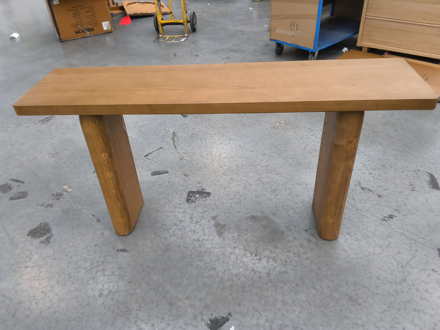 VICDC CLV20269 Pacifica Console Table 160x160cm Natural Top
